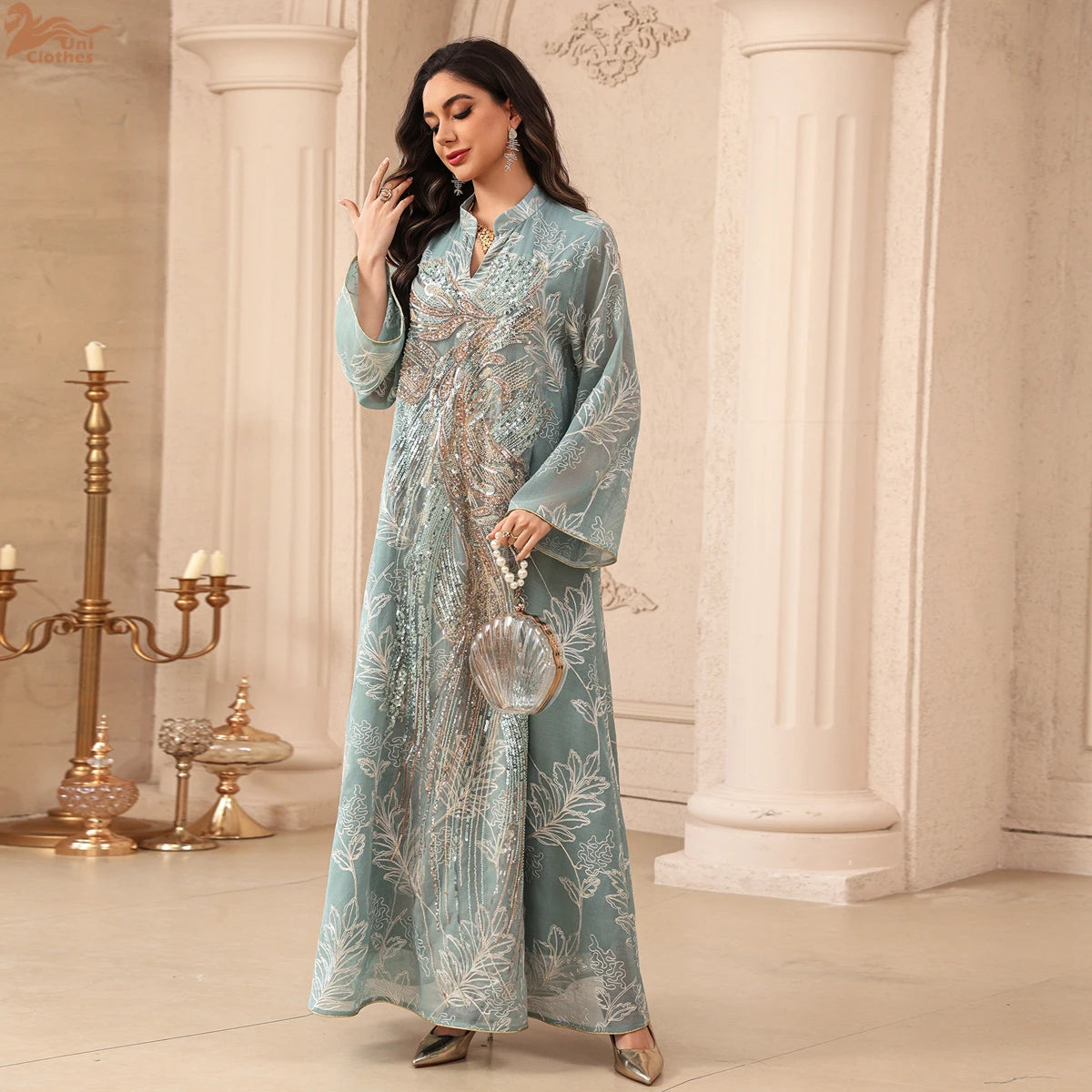 Abaya Dubai Luxury Evening Dress Woman