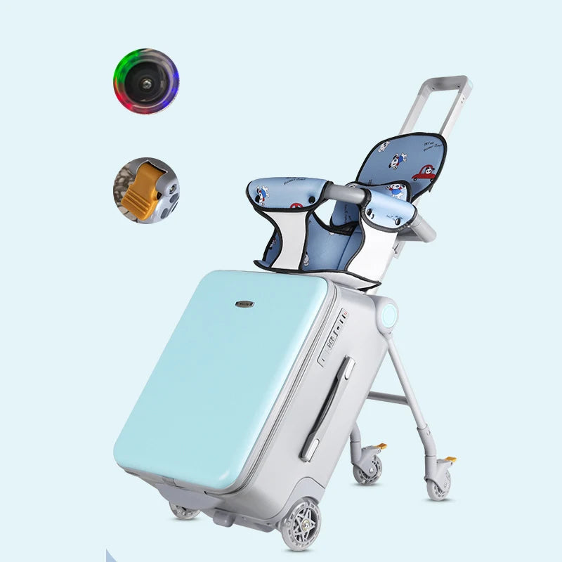 Kid Suitcase Luggage with Spinner Wheels