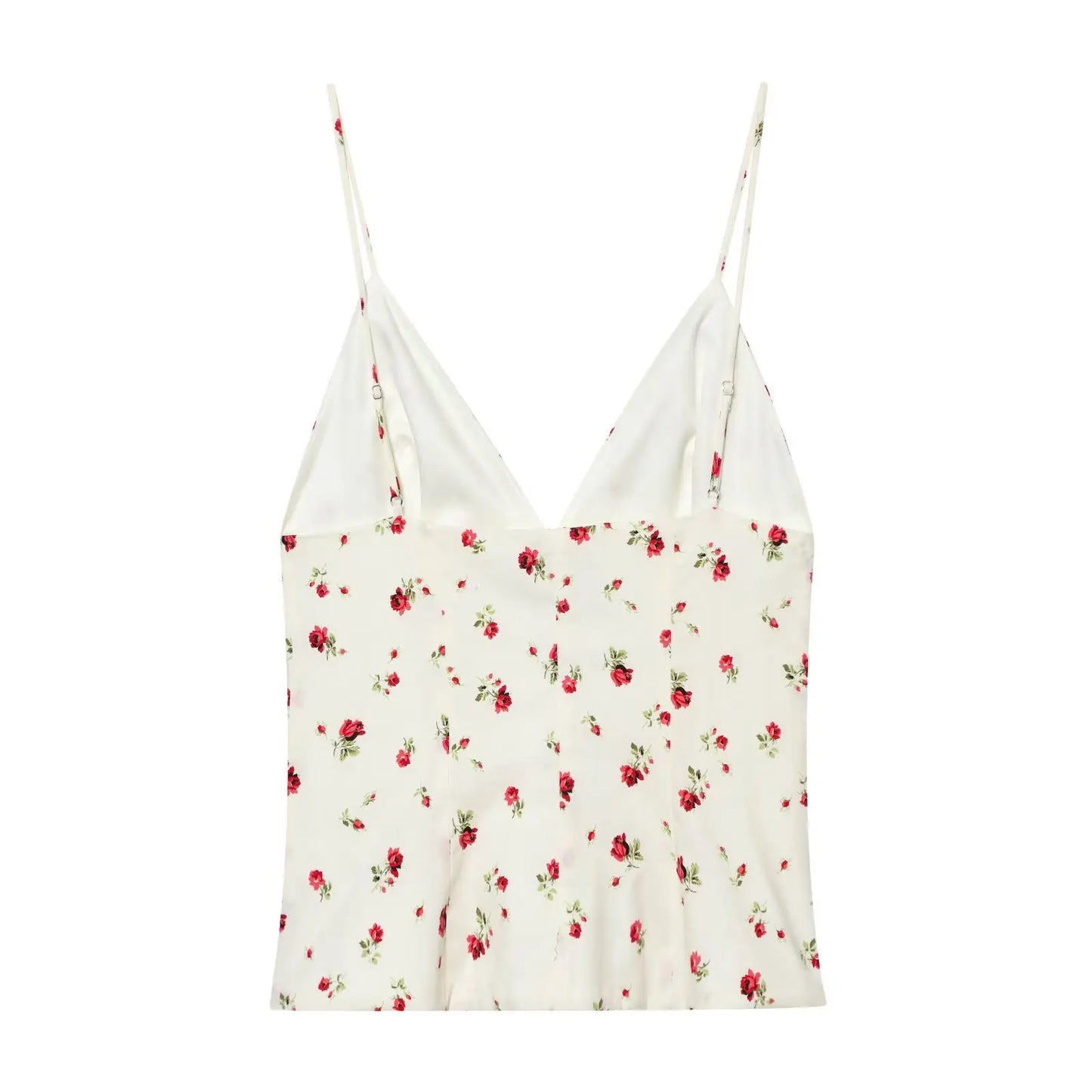 V-Neck Sleeveless Backless Tops Lady Sexy Slim Fit Chic Thin Straps Camisole