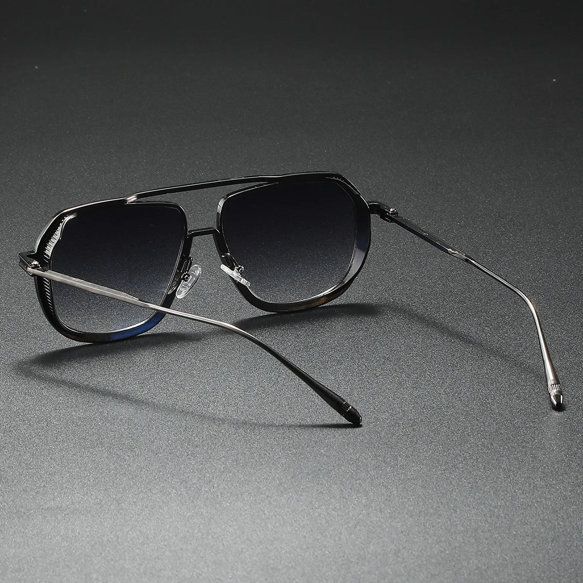 Ins Popular Unisex Pilot Frame Casual Gradient Trendy Sunglasses For Men Outdoor Driving Fishing Vacation Accessories