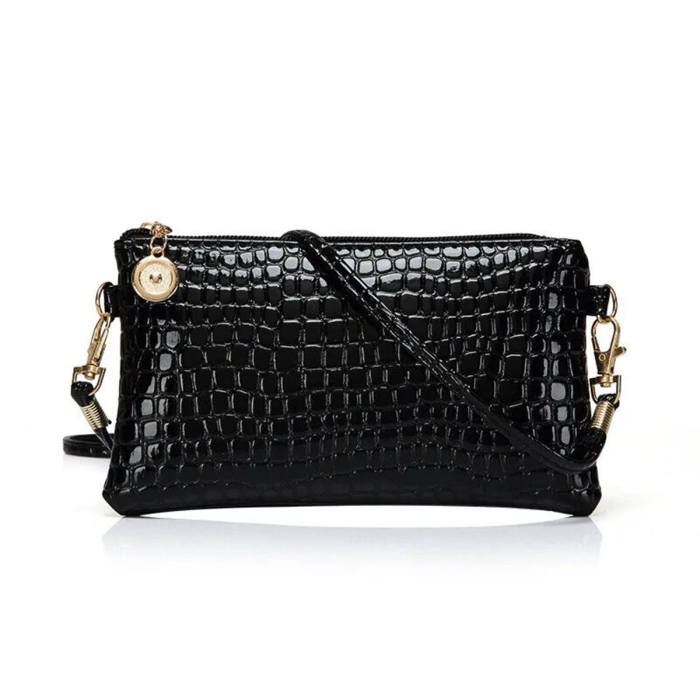 Durable PU Leather Crossbody Bag Versatile Large Capacity Handbag Casual Messenger Bags Women