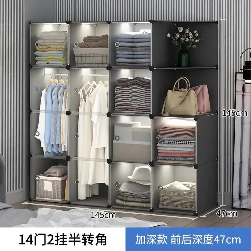 Storage Organizer Closet Simple Cube Door Makeup