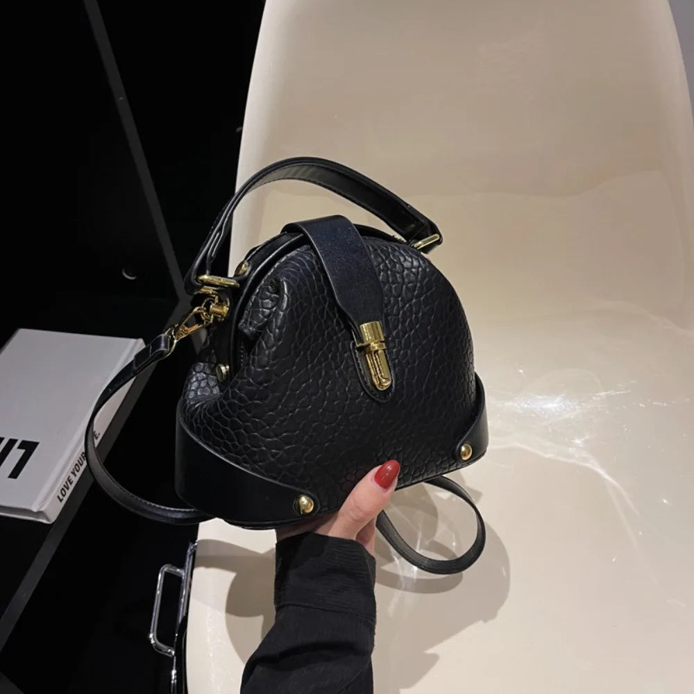 Durable PU Leather Crossbody Bag Versatile Large Capacity Handbag Casual Messenger Bags Women