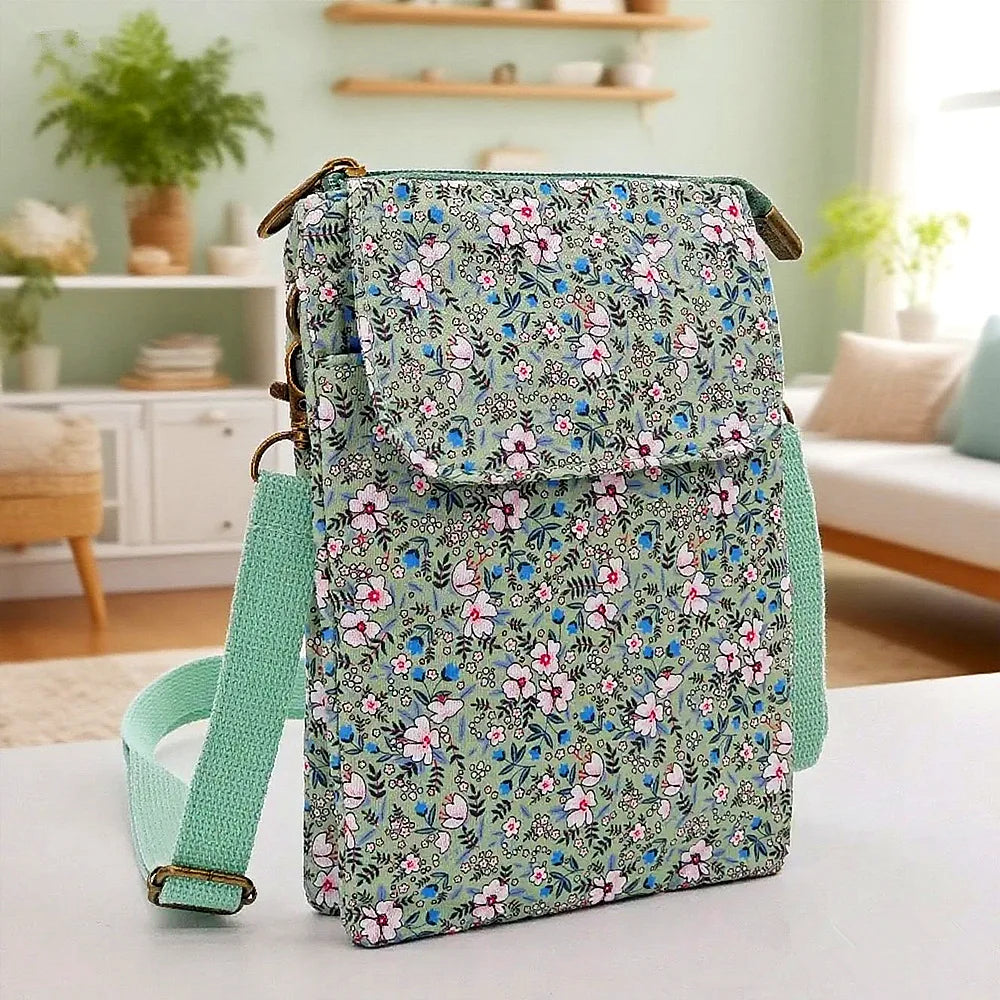 Casual single-shoulder storage, ID bag, phone bag, outdoor portable, fashionable crossbody, multi-layered and versatile