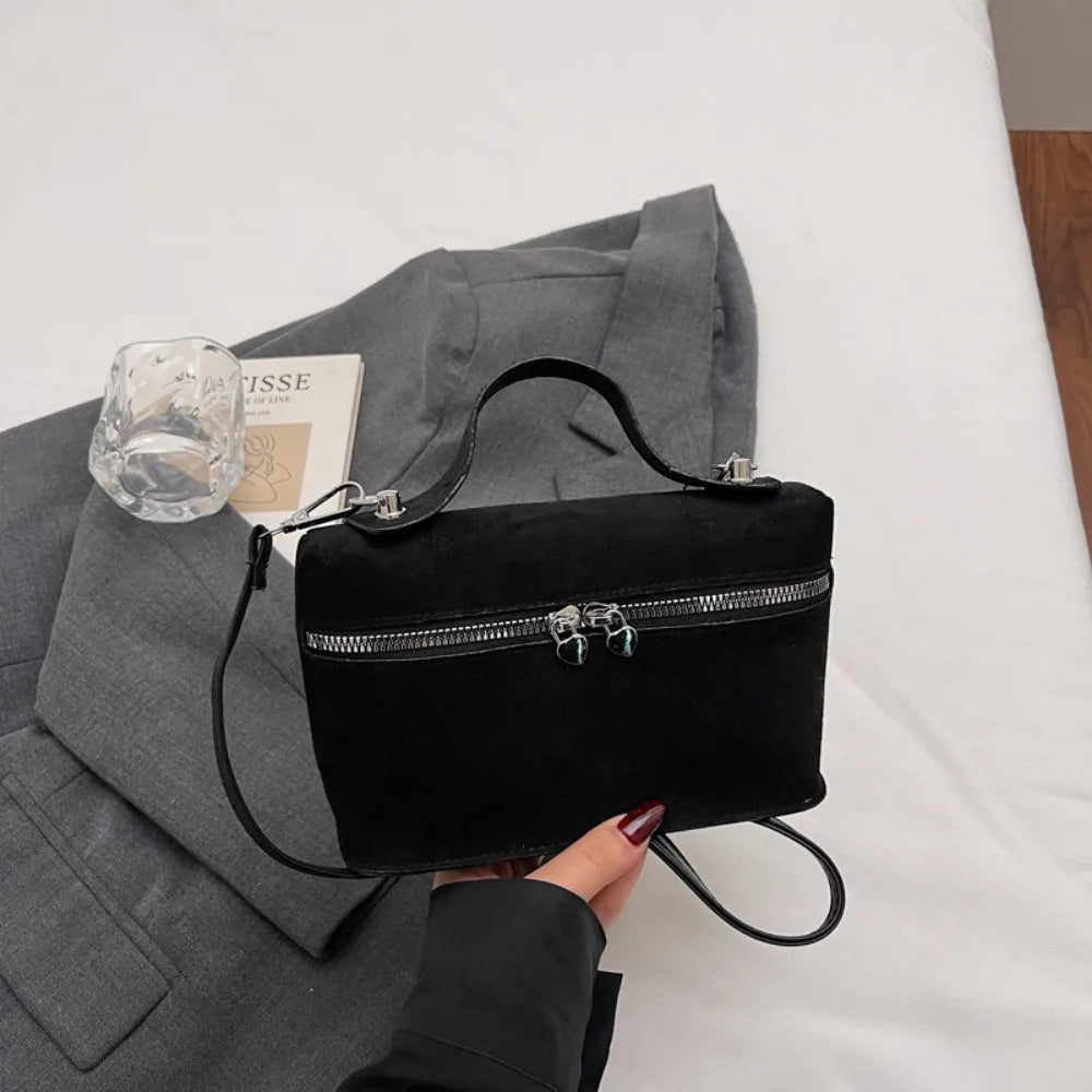 Durable PU Leather Crossbody Bag Versatile Large Capacity Handbag Casual Messenger Bags Women