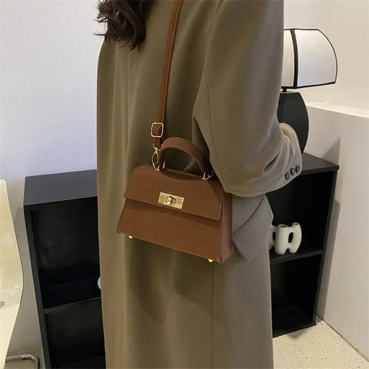 Bag Plaid PU Leather Ladies H