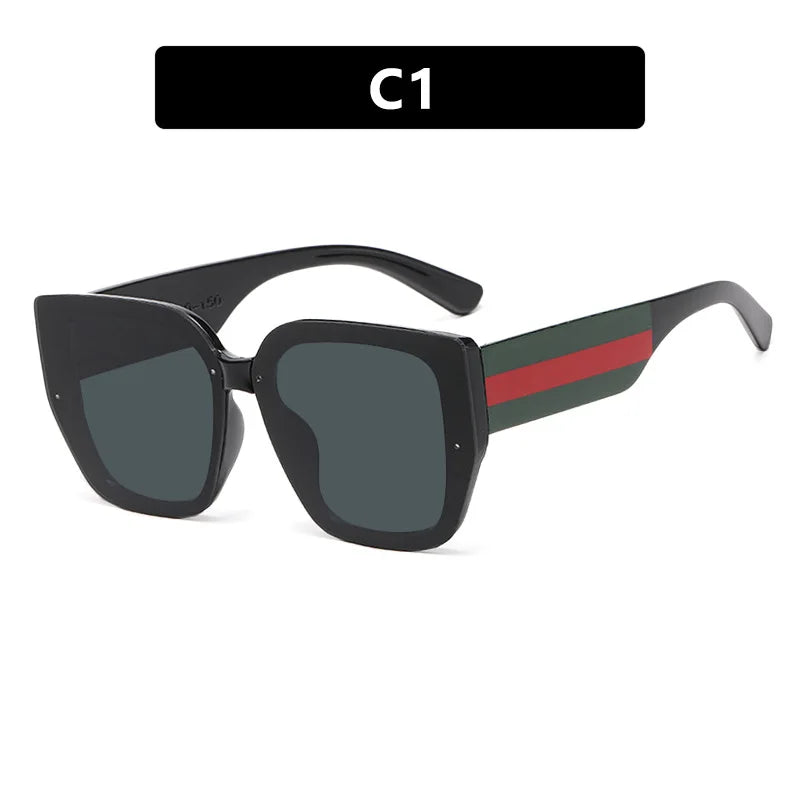Polygonal  Mix Color Sunglasses Irregular 2024 New Women Sunglasses Retro Fashion Concave Shape Girls Eyewear Luxury Designer