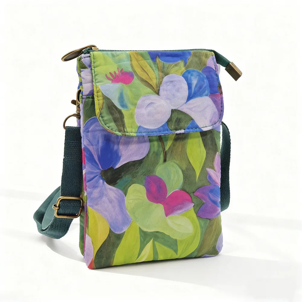 Casual single-shoulder storage, ID bag, phone bag, outdoor portable, fashionable crossbody, multi-layered and versatile