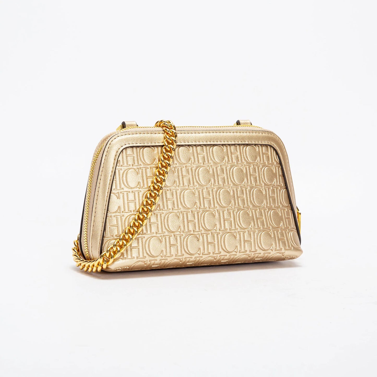 CHCH Women's Shoulder Bag New Mini Shell Bag Simple Metal Chain Bag