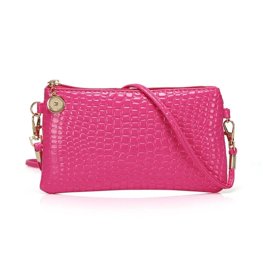 Durable PU Leather Crossbody Bag Versatile Large Capacity Handbag Casual Messenger Bags Women