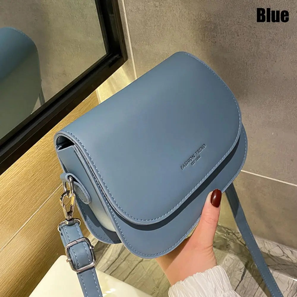 Durable PU Leather Crossbody Bag Versatile Large Capacity Handbag Casual Messenger Bags Women