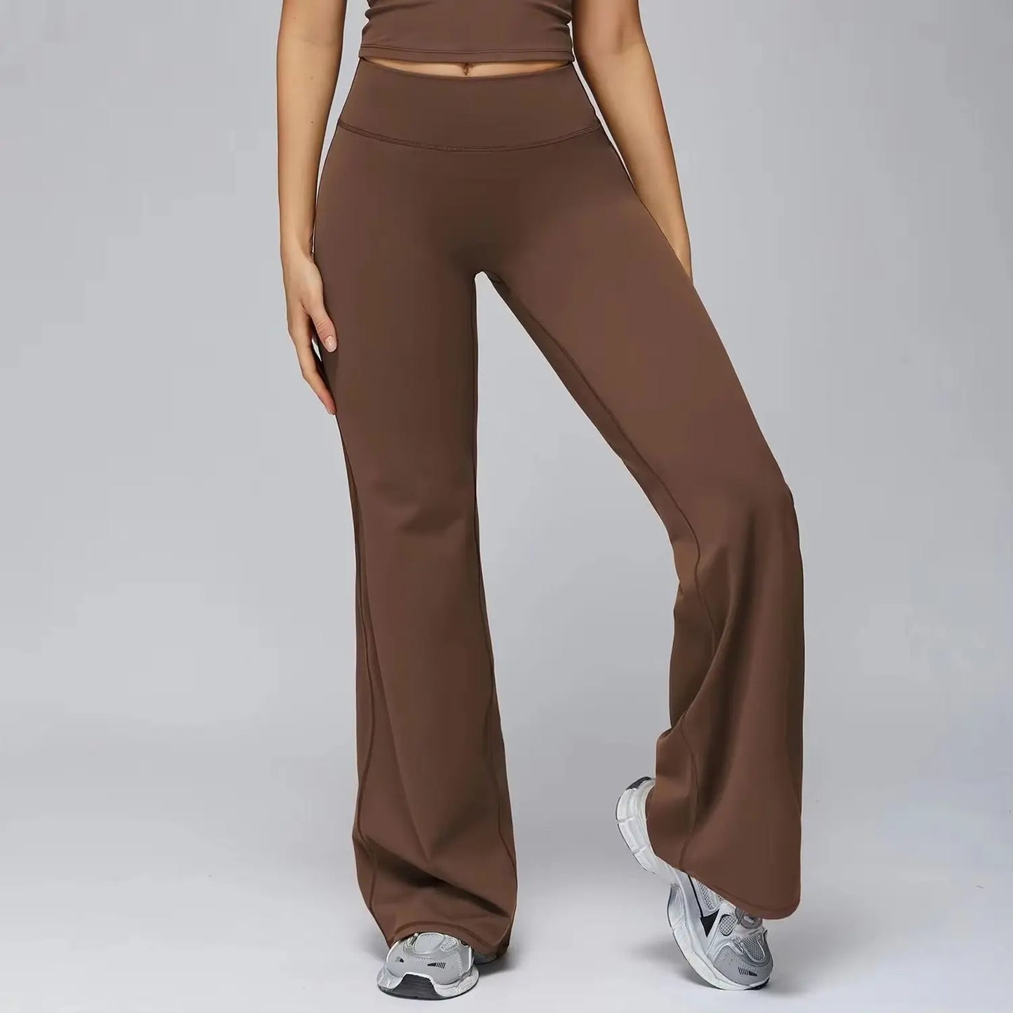 Yoga Pants Flare Leggings Women High Waist Wide Leg Pants Gym Women Fitness Sports Flared Pant Dance Trousers Women shaped Hip