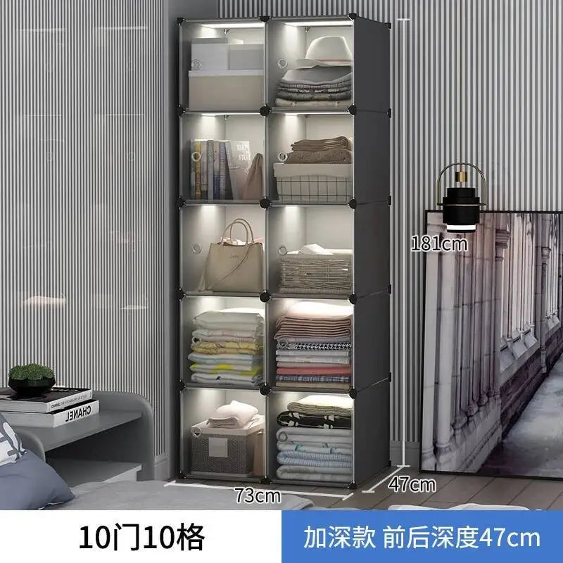 Storage Organizer Closet Simple Cube Door Makeup
