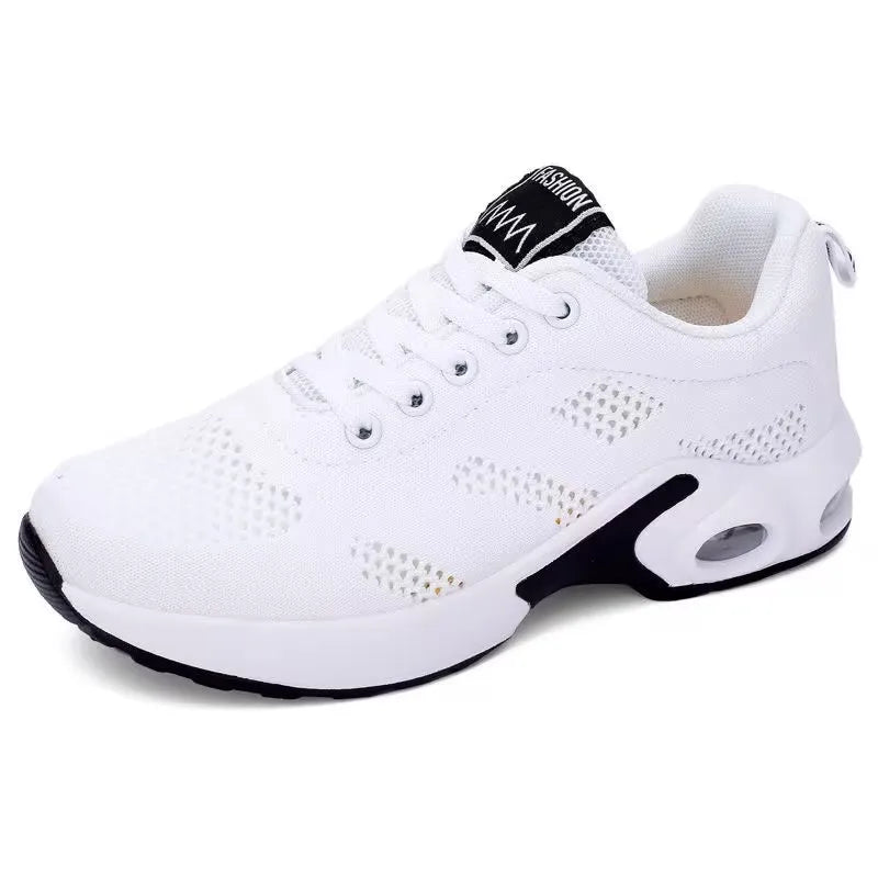 Women's casual sports shoes with breathable and comfortable mesh, thick soles, versatile and fashionable casual sports shoes
