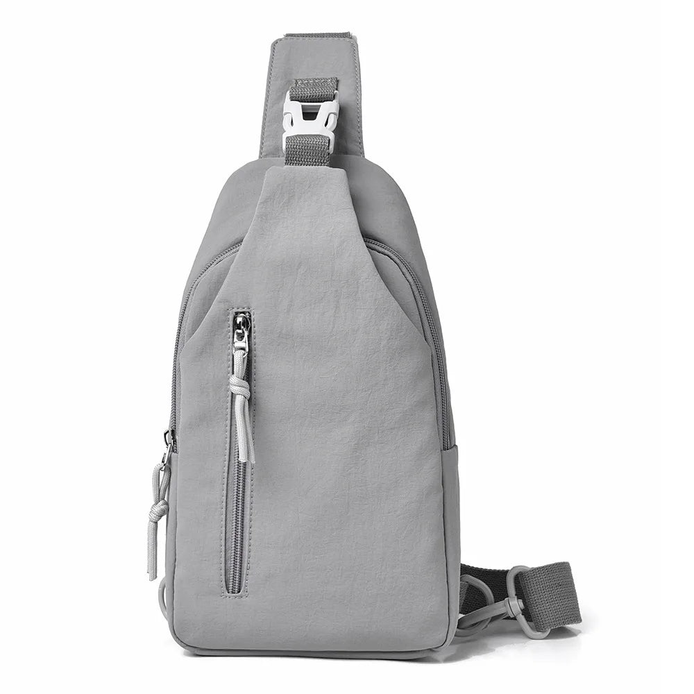 women's chest bag, men's casual single shoulder cross shoulder bag, anti splash trendy chest smart commuting travel cycling bag