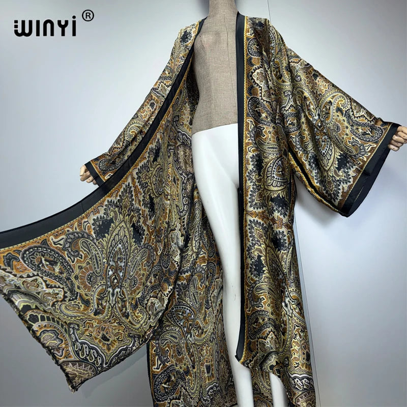 WINYI kimono summer woman clothing dresses