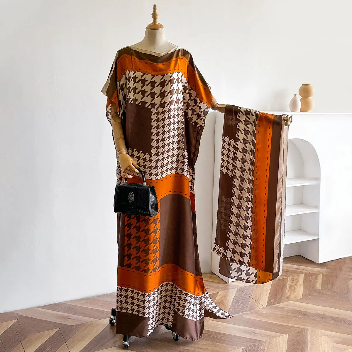 Summer Beach New Fashion African Dresses For Women Elegant Printed Muslim Lady Long Hijab Kaftan Dress Oversize Kuwait Abaya