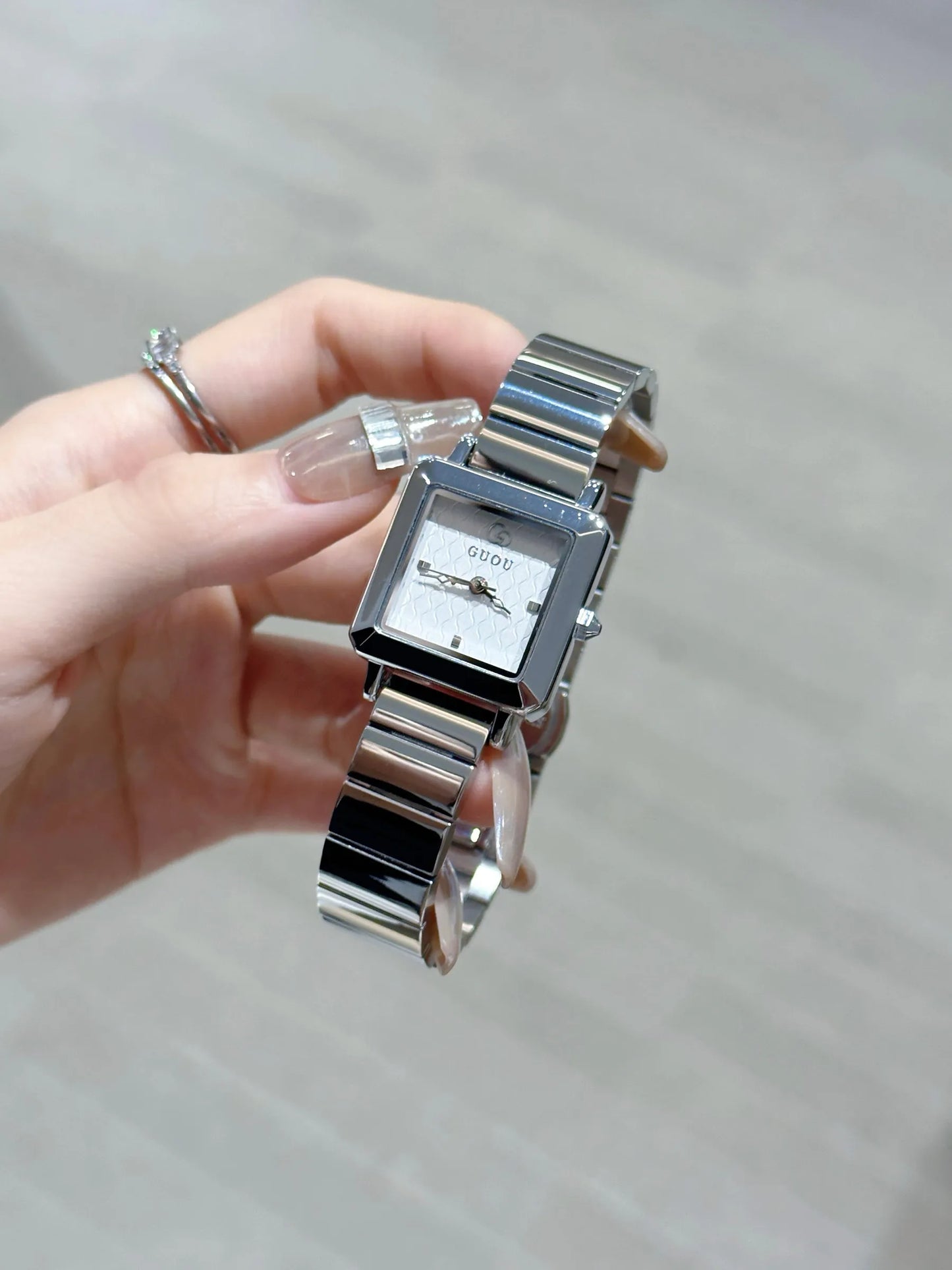 New Minimalist Square Watch For Women A Luxury And Unique Design, 2026 New Model, High-End Stainless Steel Strap Women'S Watch.