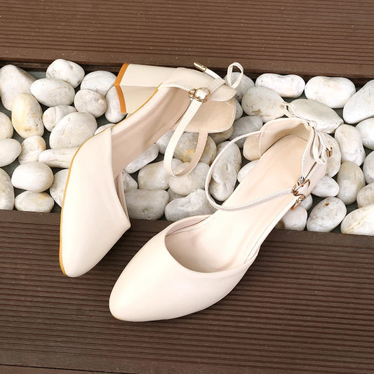 2025 Spring/Summer Hot Sale！Fairy Style Thin-Strap High Heels - Bowknot with Golden Buckle, Comfortable & Versatile