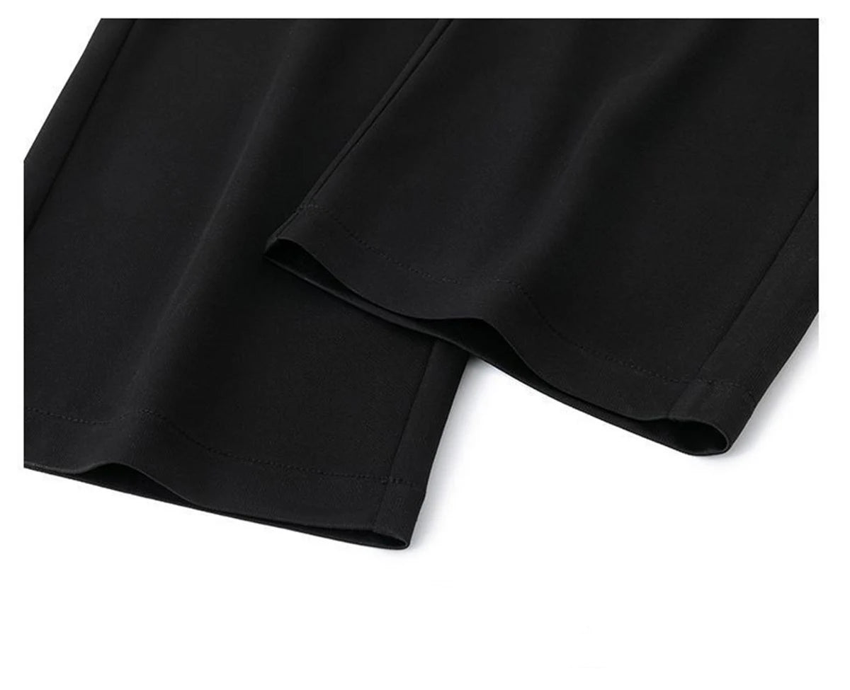 Black Straight Pants for Men's