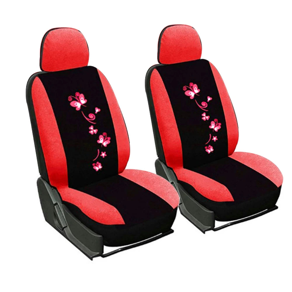 Universal Car covers Car Seat Protect for Men Women Car Seat Covers Butterfly Embroidery Fit Most Car Seats Styling