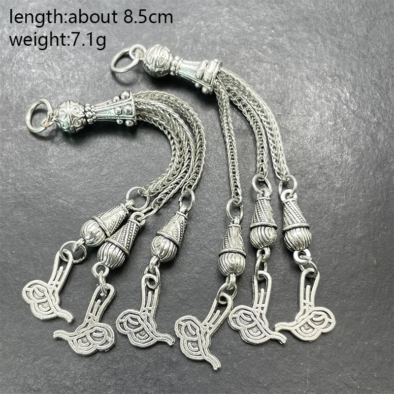 3pcs 14 Style Muslim Islamic Middle East Rosary Tassel Jewelry 33 Necklace Earring Pendant DIY Prayer Bead Accessories Discover