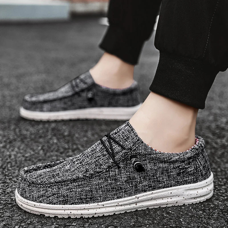 Men's Mesh Loafers Autumn Mens Vulcanized Shoes Breathable