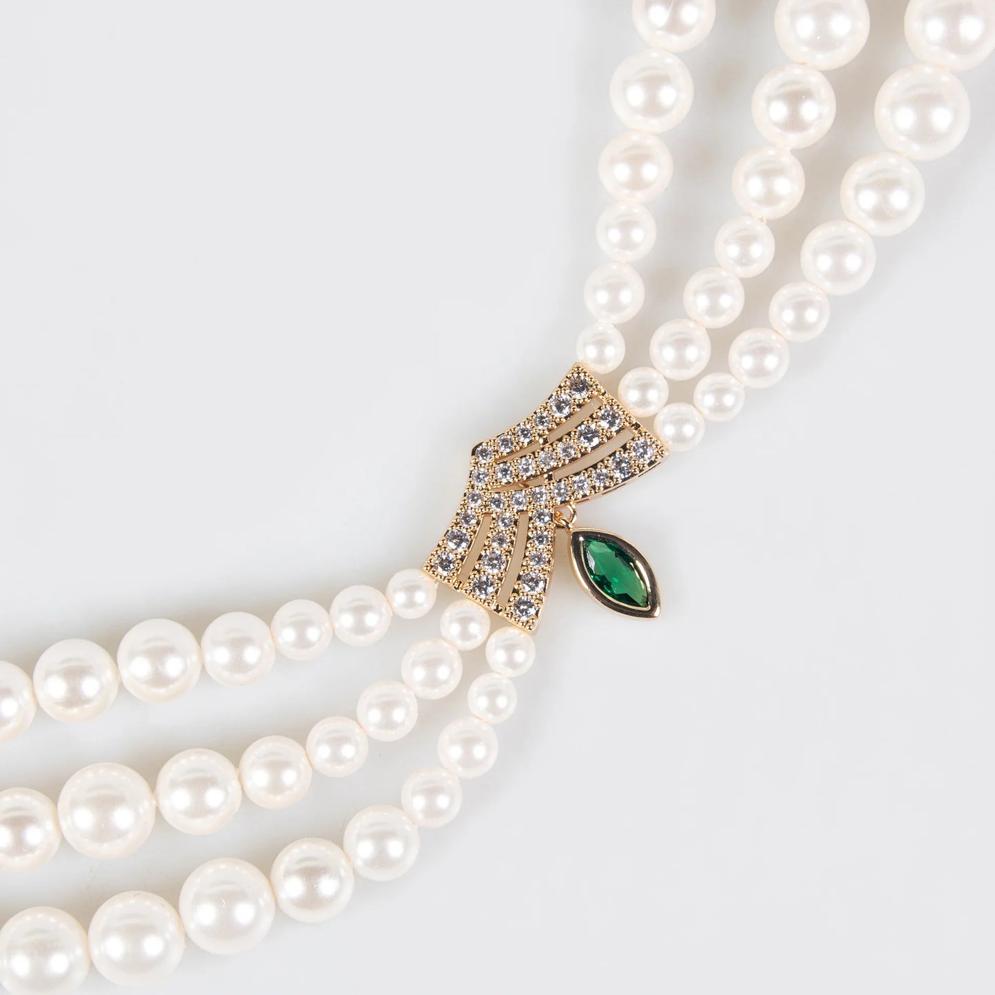 Fashion Pearl Ripple Shape Original Delicate Jewellery Necklace Earrings Set Prom Daily Wedding Party Saudi Women Travel M-606