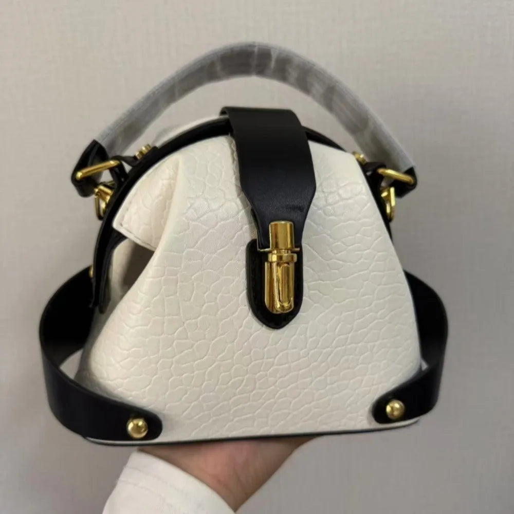 Durable PU Leather Crossbody Bag Versatile Large Capacity Handbag Casual Messenger Bags Women