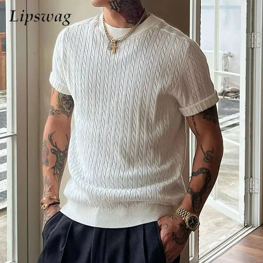 Old Money Classic Mens Slim Knit
