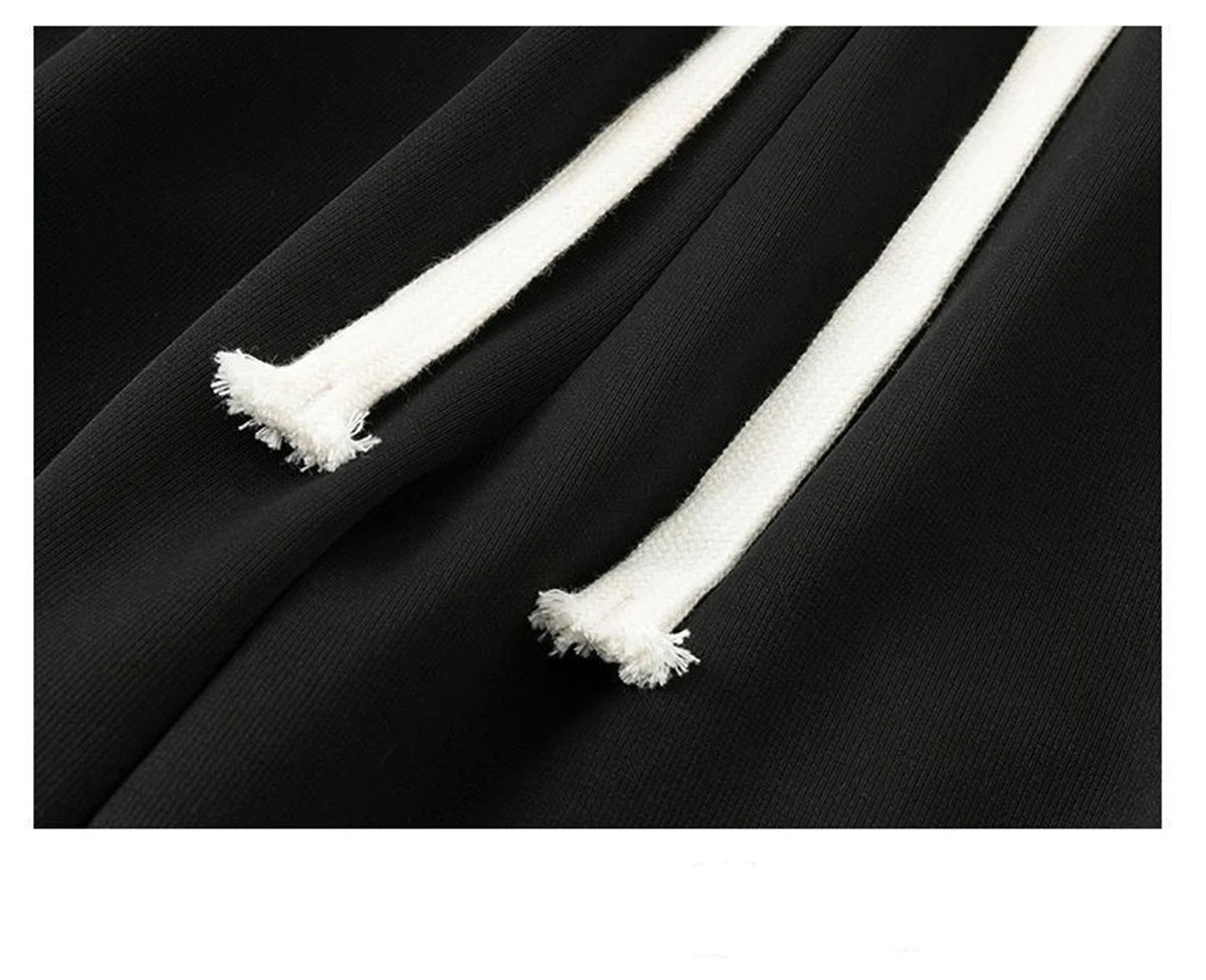 Black Straight Pants for Men's