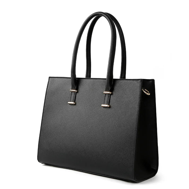 Women's Large Capacity Cross Pattern Handbag Guangzhou Shoulder Crossbody Laptop Briefcase