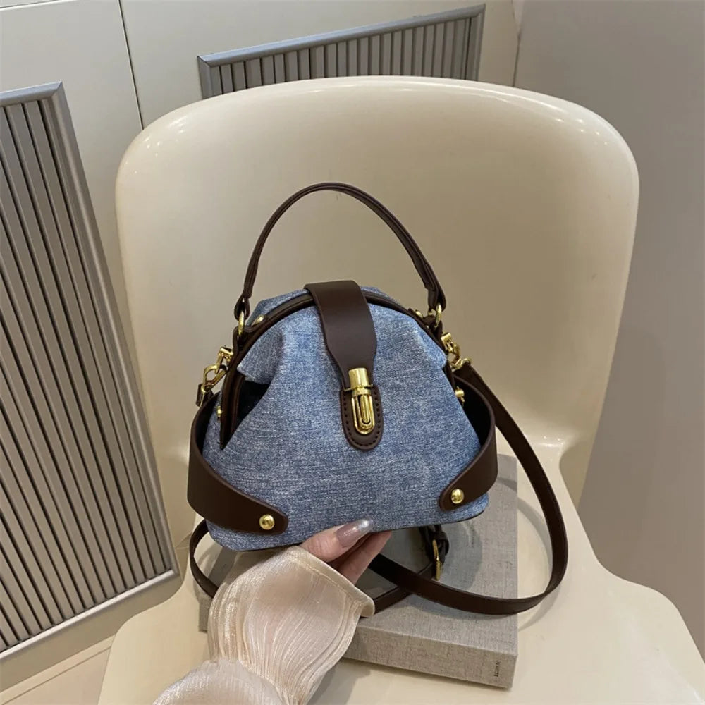 Durable PU Leather Crossbody Bag Versatile Large Capacity Handbag Casual Messenger Bags Women