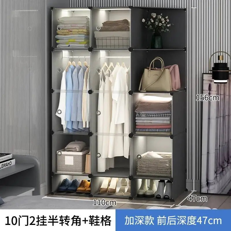 Storage Organizer Closet Simple Cube Door Makeup