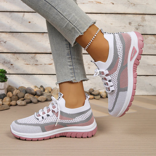 Women's shoes 2026 Casual sports shoes, new color-blocked and fashionable single shoes cheap shoes clearance free shipping