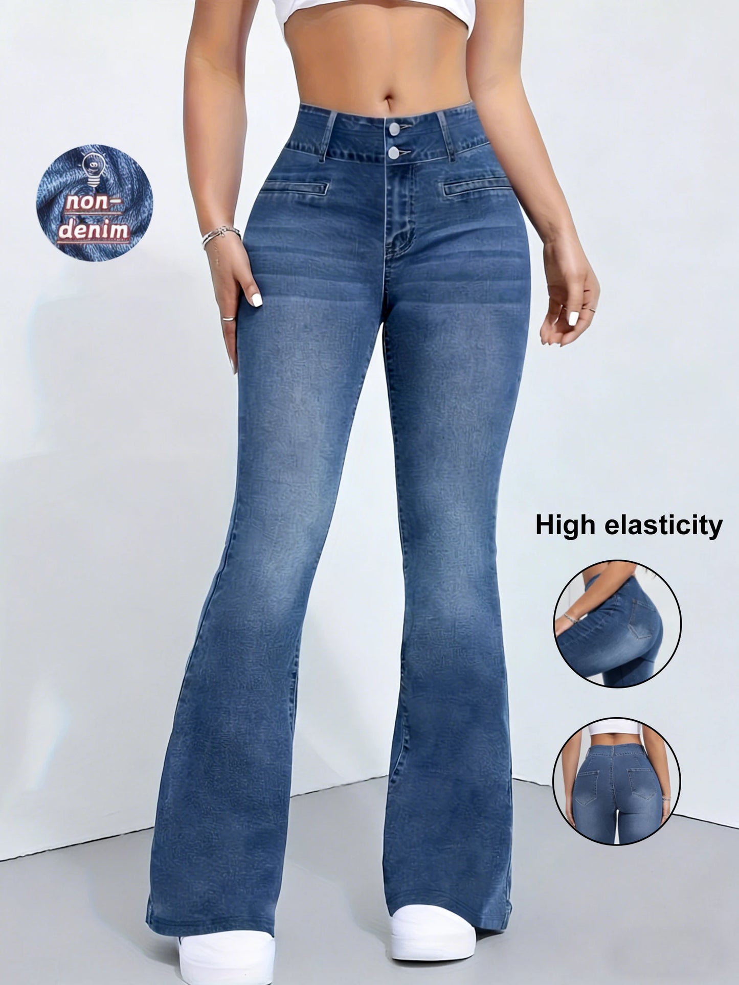 High Elasticity non-denim Printed Leggings Women's High Waist Slim Leggings Gym Trainning wide leg Fashion leggings casual wear