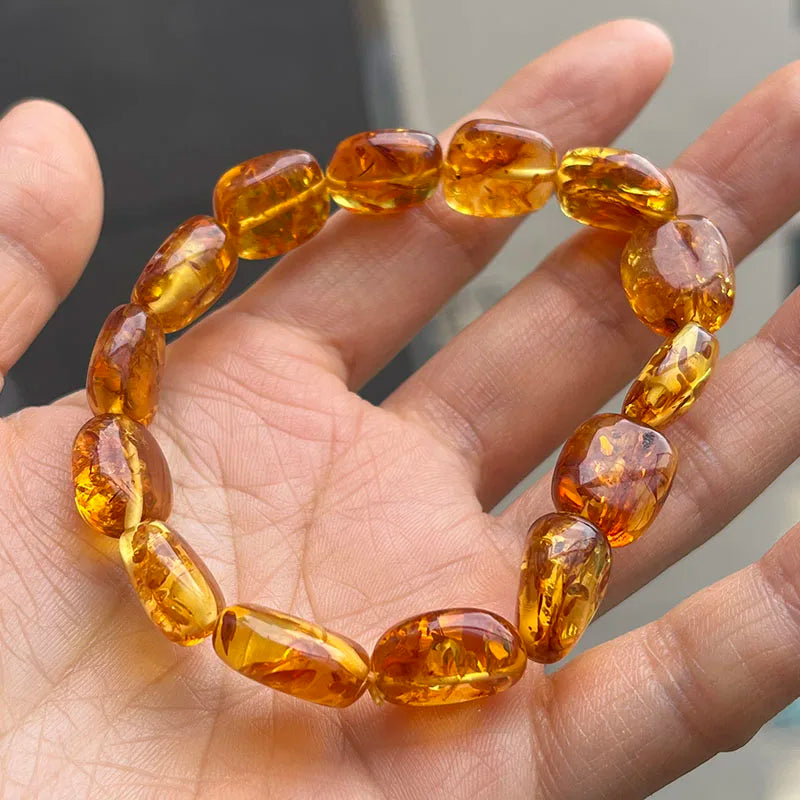 2026 New Natural Amber Bracelets for Women Trendy 100% Genuine Irregular Original Piebald Top Quality Baltic Real Fine Jewelry
