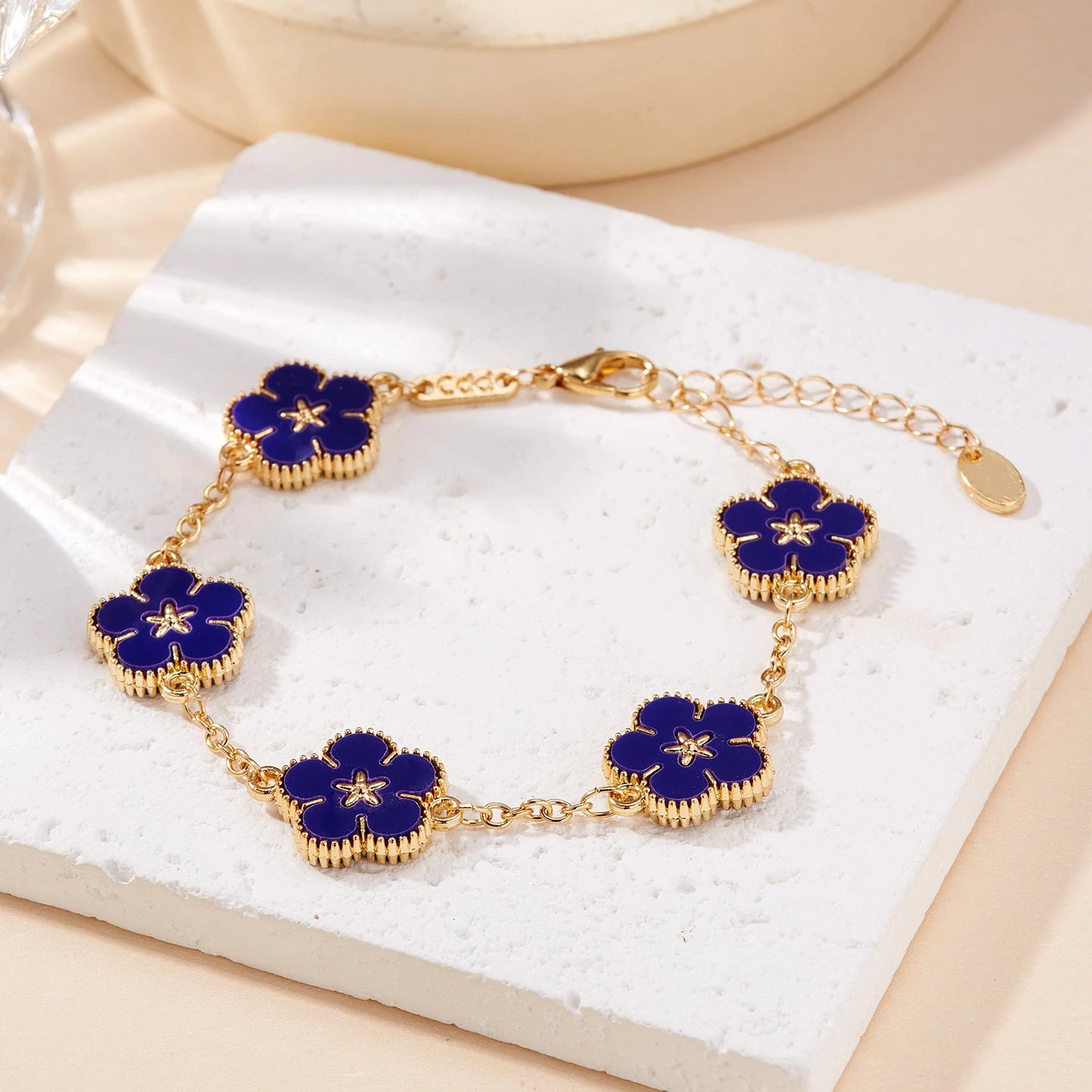 Light Luxury Double-sided Plum Blossoms Bracelets for Women