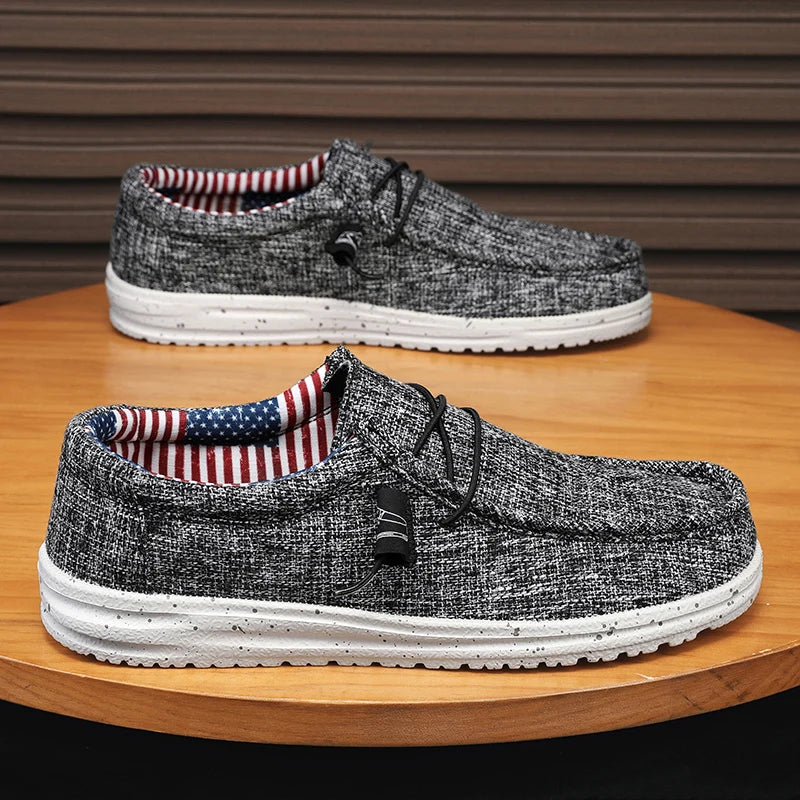 Men's Mesh Loafers Autumn Mens Vulcanized Shoes Breathable