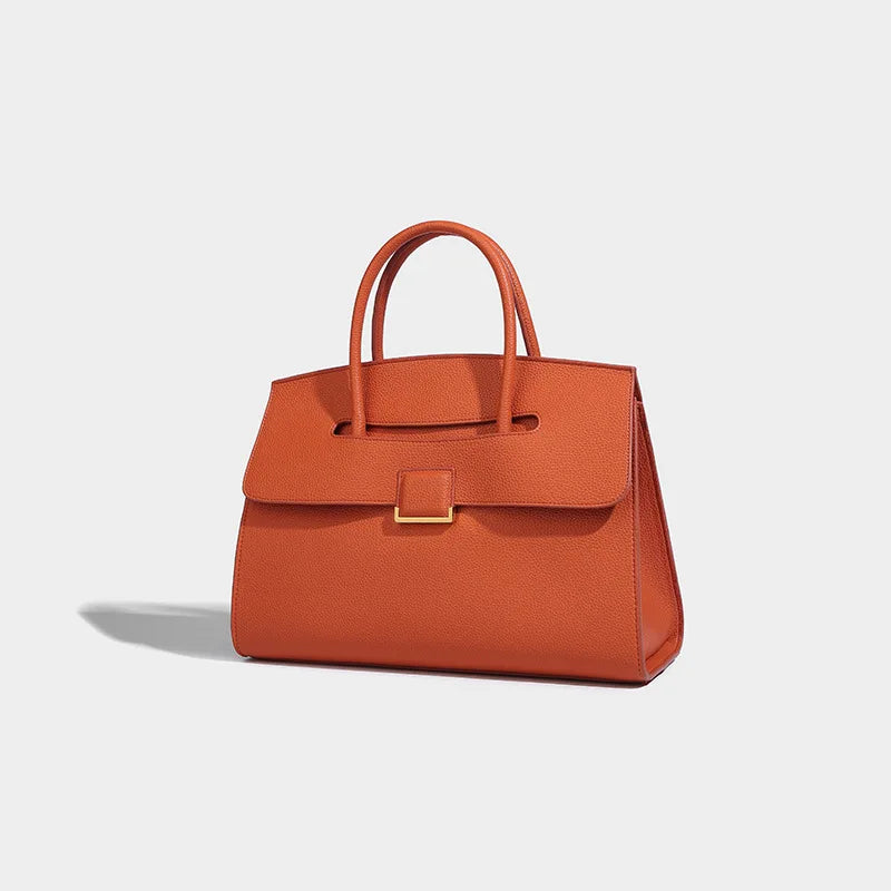 Fashionable Briefcase, Trendy Handbag, High-End Versatile Casual Bag, Large-Capacity Tote Bag, Water-Resistant Commuter Bag