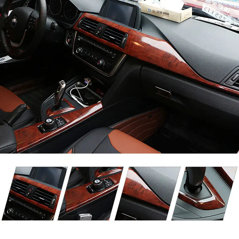 PVC Self Adhesive Wood Vinyl Wrap Car Sticker Interior Furniture Bubble Free Wooden Textured Grain Decorative Film Cabinet