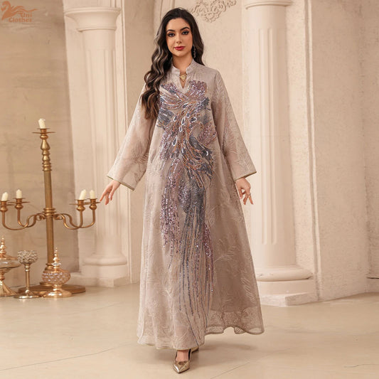 Abaya Dubai Luxury Evening Dress Woman