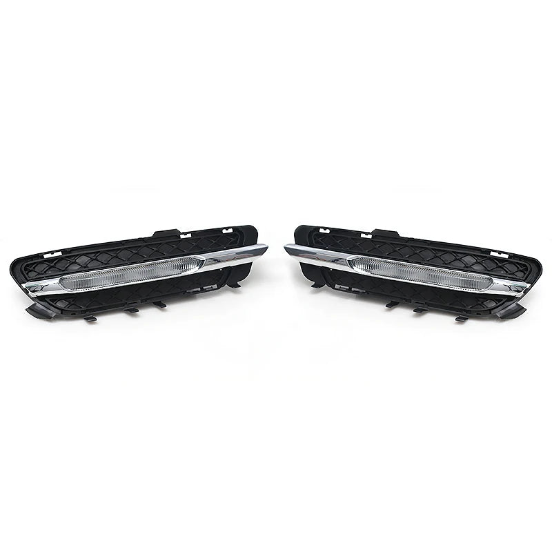 Car Front LED Daytime Running Lights DRL Fog Light For Mercedes Benz WE-CLASS W212 2009 2010 2011 2012 2128851574 2128851674