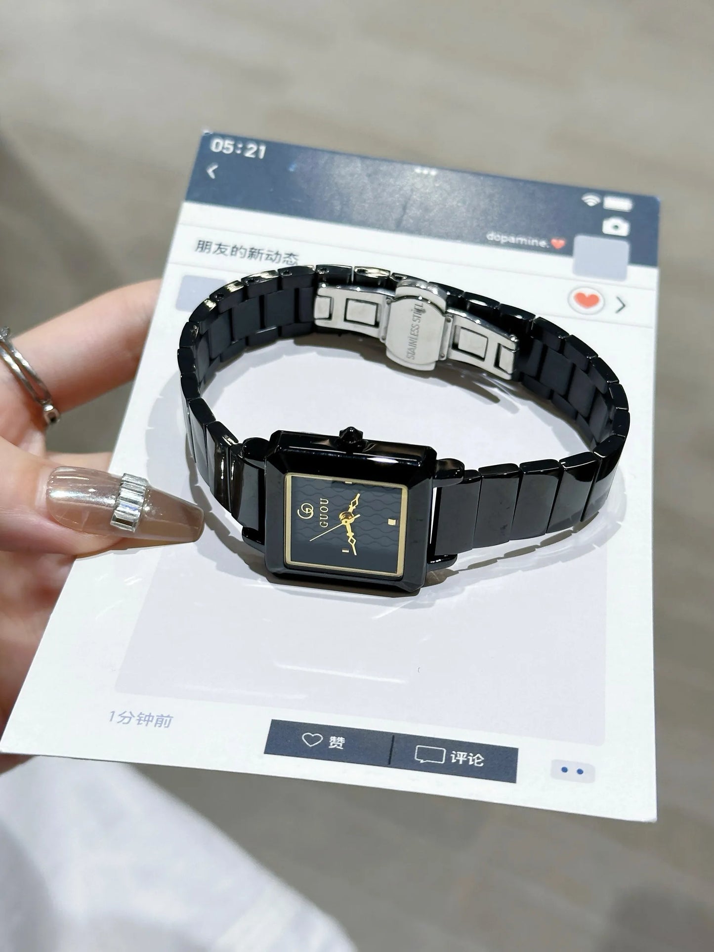 New Minimalist Square Watch For Women A Luxury And Unique Design, 2026 New Model, High-End Stainless Steel Strap Women'S Watch.