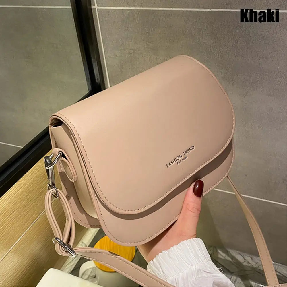 Durable PU Leather Crossbody Bag Versatile Large Capacity Handbag Casual Messenger Bags Women