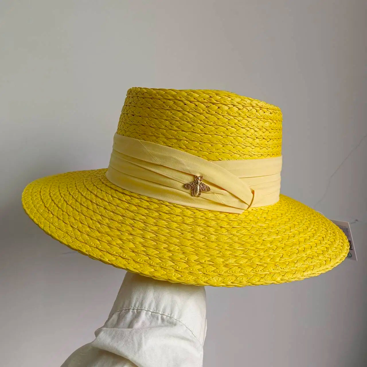French Straw Hat Elegant Women's Outdoor