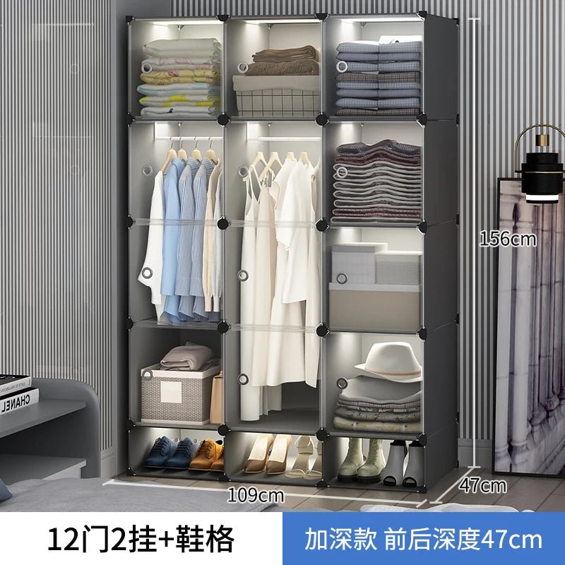 Storage Organizer Closet Simple Cube Door Makeup
