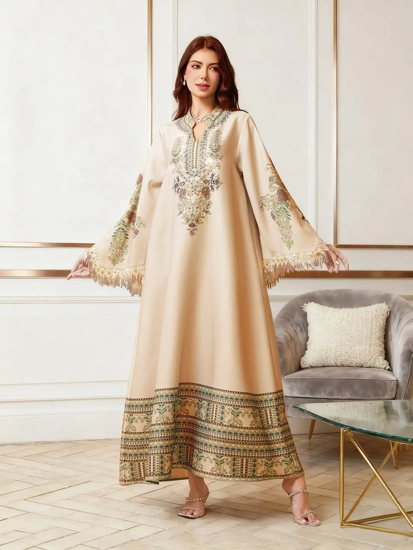 Abaya Women Muslim Kaftan Party Dresses PARIS COLLECTION