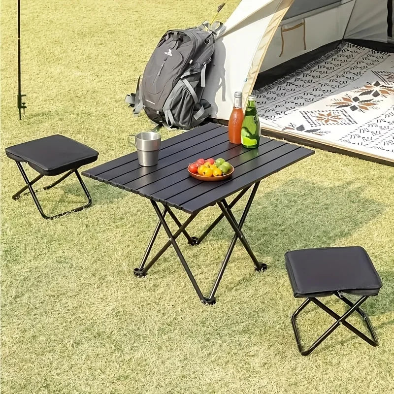 Portable Folding Camping Stool Lightweight Compact Foldable Handbag Seat for Outdoor Fishing Picnic Hiking Beach Travel