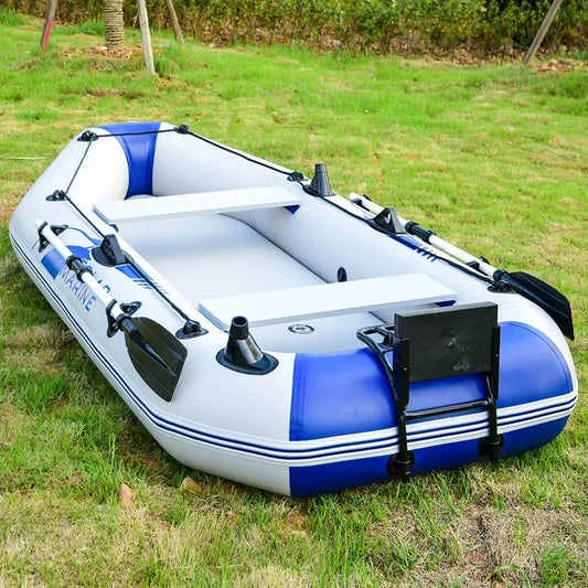 2.6M Thick Inflatable Boat 3 or 4 Person PVC Material Kayak Air Floor Fishing Boat For Outdoor Water Entertainment